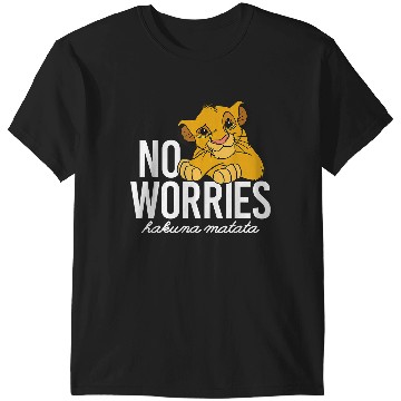 Discover Disneyss Lion King Classic No Worries Simba T-Shirts