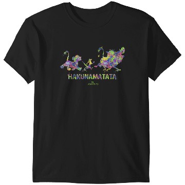 Discover Disneyss The Lion King Hakuna Matata Paint Splatter Silhouette T-Shirts