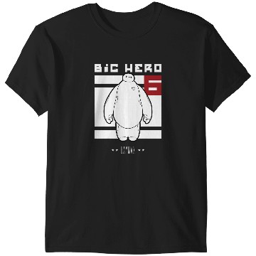 Discover Disney Big Hero 6 Baymax All White Flag T-Shirts