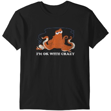 Discover Disneyss Pixars Finding Dory Hank Ok With Crazyss Bold Logo T-Shirts