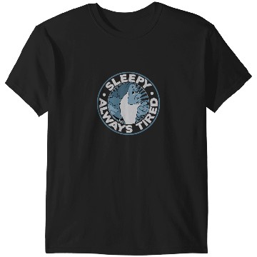 Discover Disney Snow White Sleepy Always Tired Circle Gra T-Shirts
