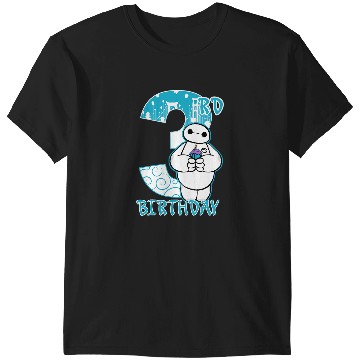 Discover Disney Big Hero 6 Baymax 3rd Birthday Cupcake Portrait T-Shirts