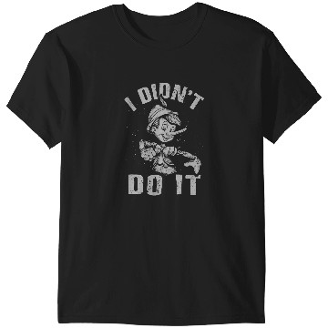 Discover Disney Pinocchio 2022 I Didnt Do It Distressed Logo T-Shirts