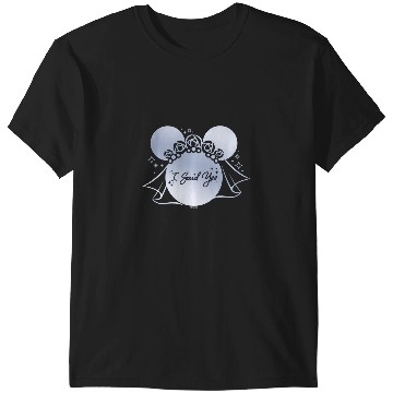 Discover Disney I Said Yes Proposal Engagement Bridal Veil Minnie T-Shirts