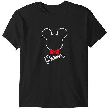 Discover Disney Mickey Mouse Bowtie Groom Wedding T-Shirts
