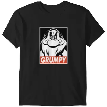 Discover Disney Snow White Grumpy Streetwear Poster T-Shirts