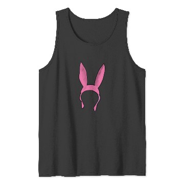 Discover Pink Bunny Hat  Bobs Burgers Inspired   HeckinFarOut Tank Tops