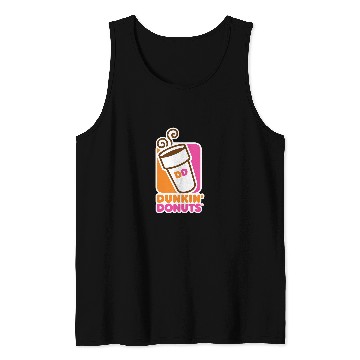 Discover Dunkin Donuts-Logo Tank Tops
