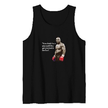 Discover Iron Mike Tyson Quotes Men's Black Tank Tops
