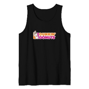 Discover Dunkin Donuts-Logo Tank Tops