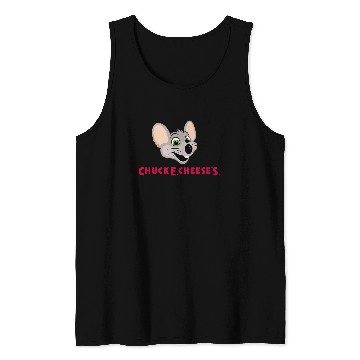 Discover Chuck e Cheese s food logo Tank Tops