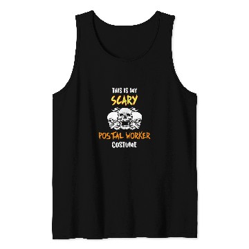 Discover This Is My Scary Postal Worker Costume Tank Tops