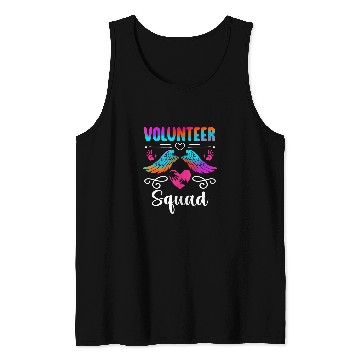 Discover Volunteer Squad Voluntary Worker Crew Volunteering Team Tank Tops