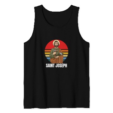 Discover Saint Joseph Catholic Father And Worker 26 Tank Tops