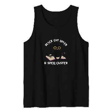 Discover black cats on Magic Spell Book Wiccan Pagan Reader Book Lover Tank Tops