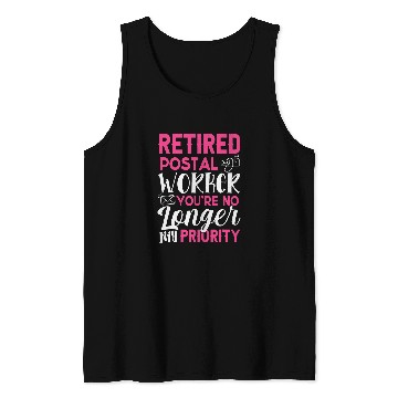 Discover Retired Postal Worker Funny Retirement Postman Gift 2 Tank Tops