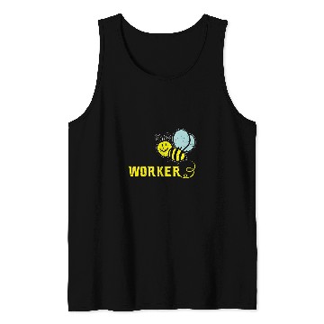 Discover Worker Bee Lover Funny Save The Bees Beekeeper Tank Tops