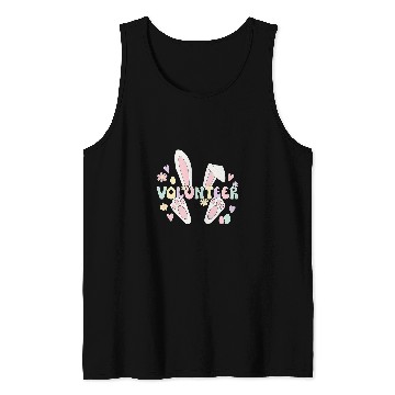 Discover Volunteer Easter Bunny Voluntary Worker Easter Day Tank Tops