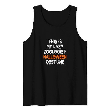Discover This Is My Lazy Zoologist Halloween Costume Tank Tops