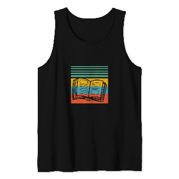 Discover Books book Retro Design Tank Tops