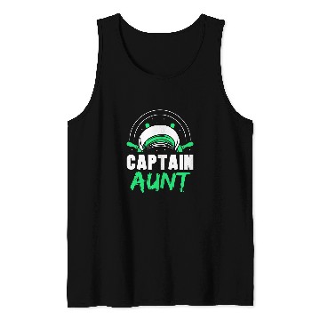 Discover Captain Aunt Yacht Ship Skipper Boat Tank Tops
