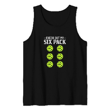 Discover Check Out My 6 Pack Racket Sport Paddle Player Pickleball Tank Tops