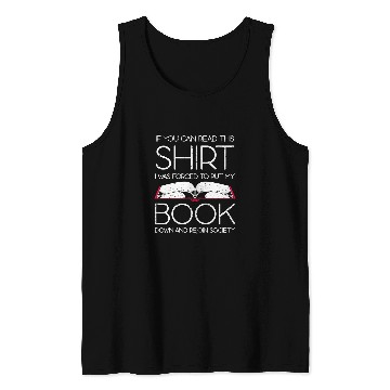Discover Funny Bibliophile Book Nerd If You Can Read This Reading Tank Tops