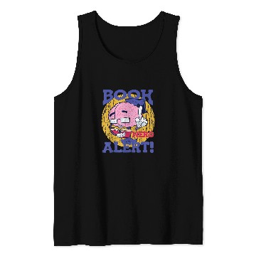 Discover Book Nerd Alert Brain Reader Bookworm World Book Day Tank Tops