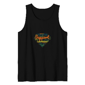 Discover School Social Worker Shape cloud Design Tank Tops