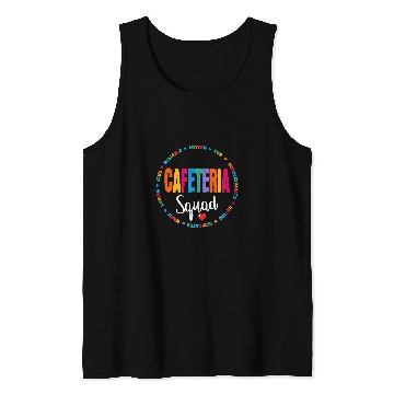 Discover School Support Team Matching Cafeteria Squad Worker Crew 9 Tank Tops