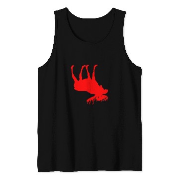 Discover Upside Down Moose Zoologist Red World Moose Day Tank Tops