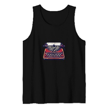 Discover Retro Typewriter Writing for Writer Creative Typewriter Tank Tops