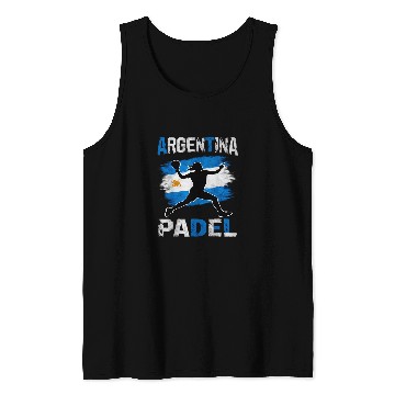 Discover Argentina Flag Padel Women Tank Tops