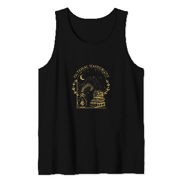 Discover Fictional Wanderlust Book Aesthetic Cottagecore Reading Nerd Tank Tops