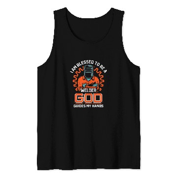 Discover Welding Blessed To Be A Welder Tank Tops
