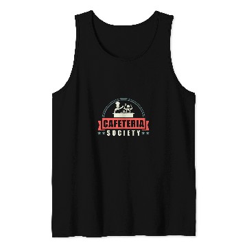 Discover School Cafeteria Worker Lunch Lady Badge Crew Logo Cafeteria Tank Tops