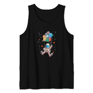 Discover Astronauts Outer Space Moon Mars Planets Spaceman Astronomy 86 Tank Tops