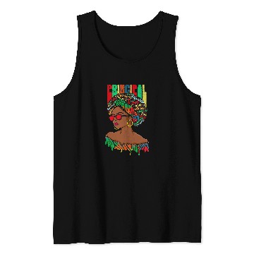 Discover Afro African Principal Black History Month Tank Tops