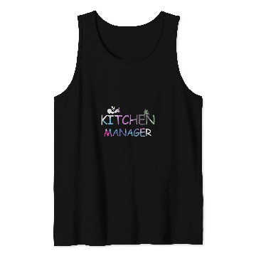 Discover School Cafeteria Lunch Lady Kitchen Manager Tank Tops