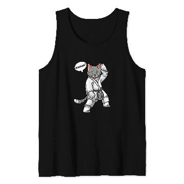 Discover Karate Cat Black Belt Martial Art Training Taekwondo Tank Tops