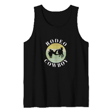 Discover Steer Wrestling Rodeo Cowboy Tank Tops