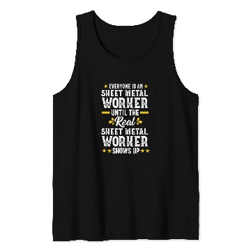 Discover Funny Real Sheet Metal Worker Gift Men Tank Tops