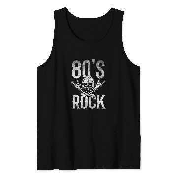 Discover Guitarist 80s Rock and Roll vintages Distressed Music Guitar Band Guitar Tank Tops