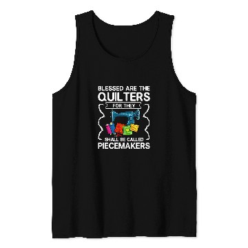 Discover Sewing Machine Patchwork Quilt Quilter Tank Tops