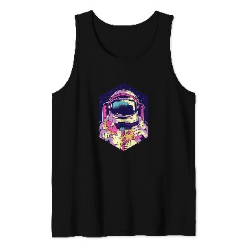 Discover Astronauts Loves Pizza Space Science Astronomy Apparel Tank Tops