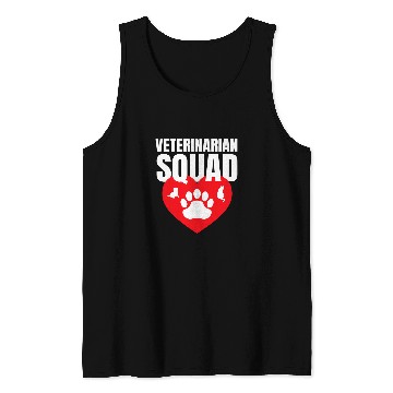 Discover Veterinarian Squad Vet Tech Veterinary Tank Tops