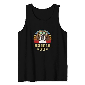 Discover American Foxhound bests Dog Dad Ever Retro Sunset Tank Tops