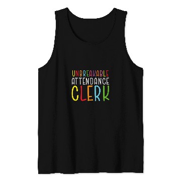 Discover Attendance Clerk Attendance Taker Fan School Staff Tank Tops