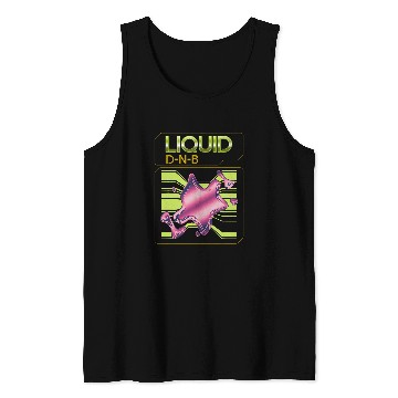 Discover Drums Drummer Tambor Y Bajo Liquido DnB Dj Drum n Bass Liquid Funk 3 Drums Tank Tops