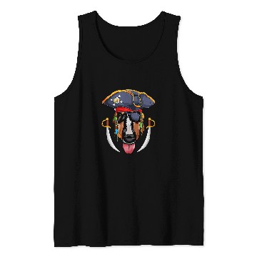 Discover Bull Terrier Pirate Funny Dog Dad Mom 25 Tank Tops